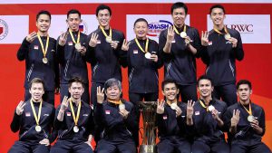 Tim Thomas Indonesia. (ist) - Thomas Cup 2021: Indonesia Gilas Aljazair 5-0