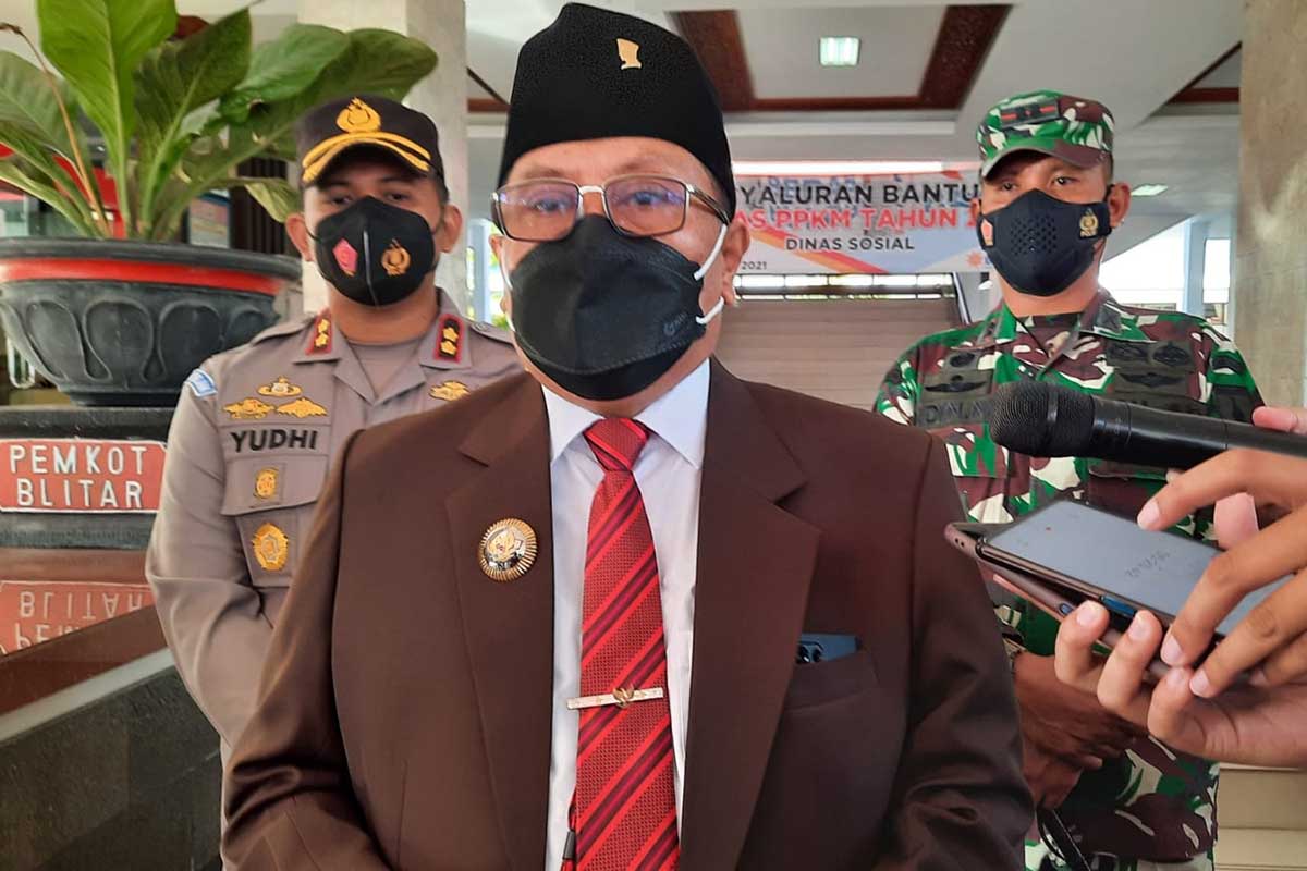 Wali Kota Blitar Santoso. (fjr) - Wacana Versi Inmendagri Kota Blitar Turun ke Level 1, Wisata Akan Dibuka