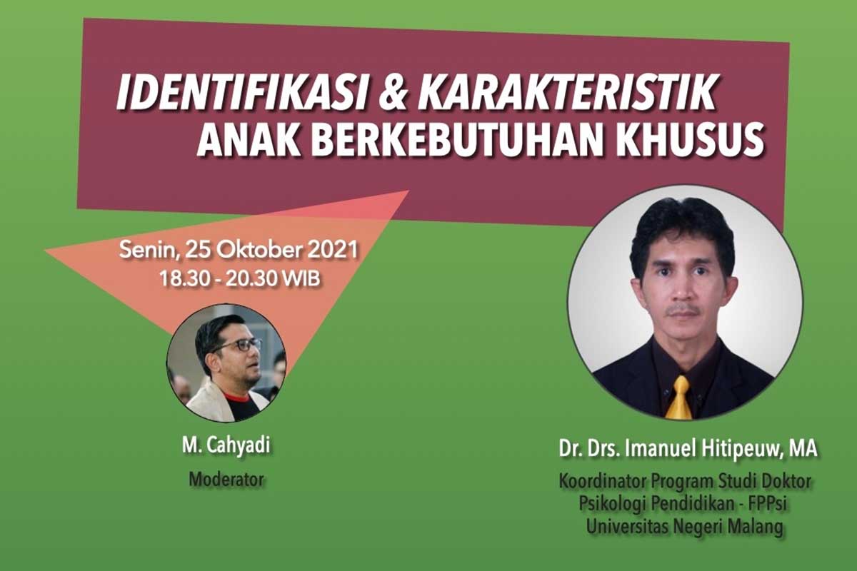 Webinar series identifikasi dan karakteristik ABK. (ist) - Malang Autism Center Kenalkan Metode Ampuh Tangani ABK, Ikuti Webinar Gratisnya