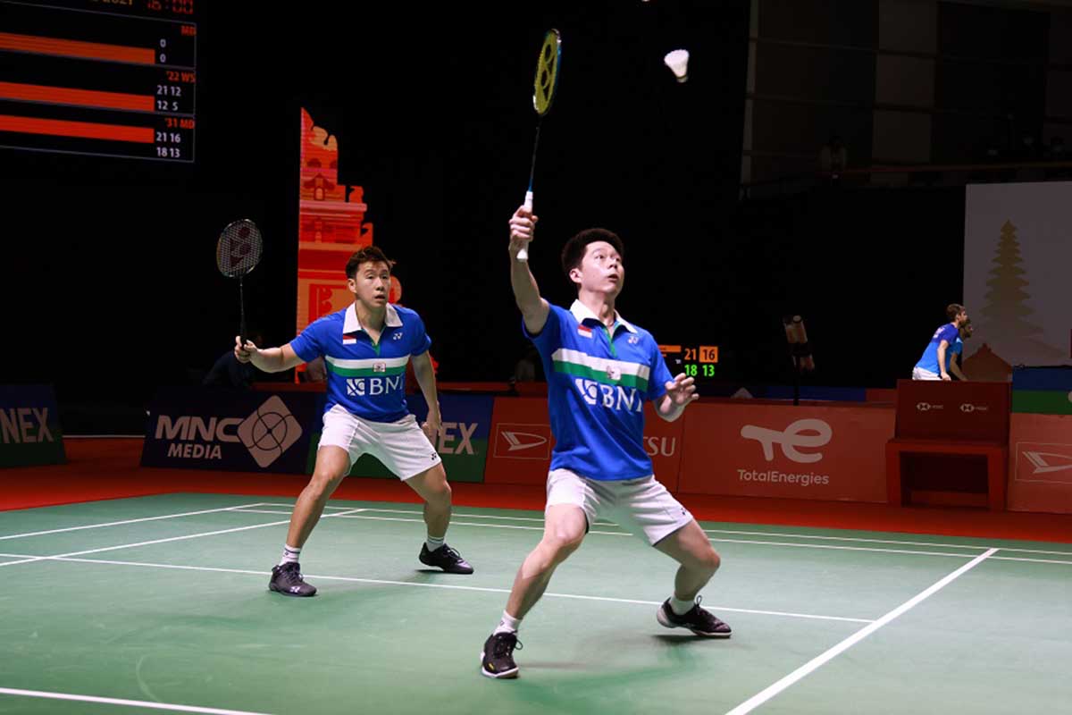 Ganda putra Kevin/Marcus. (ist) - Kevin/Marcus Jadi Wakil Satu-Satunya di Final Indonesia Masters 2021