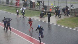 Hujan di Sirkuit Mandalika. (ist) - Race Pertama WSBK Mandalika Ditunda Akibat Hujan Badai