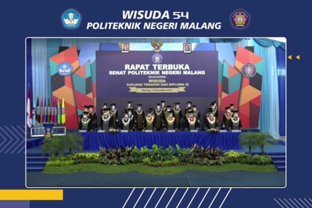 Jajaran Pimpinan dalam Rapat Terbuka Senat Polinema. (ist) - Direktur Polinema Kukuhkan 1.226 Wisudawan dalam Wisuda ke-54 Gelombang II
