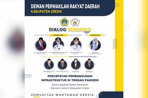 KWG dan DPRD Gresik Kolaborasi Gelar Dialog Percepatan Pembangunan Infrastruktur di Tengah Pandemi