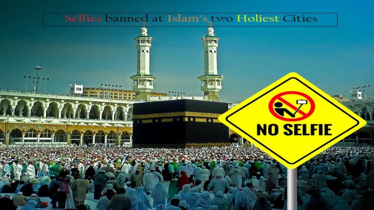 Larangan selfie di masjidil haram. (ist) - Arab Saudi Larang Selfie dan Rekam Gambar di Masjidil Haram dan Masjid Nabawi