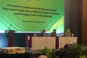 Narasumber monev pelacakan kontak kasus covid-19. (ist) - Waspadai Gelombang 3, Dinkes Monev Petugas Tracer Covid-19