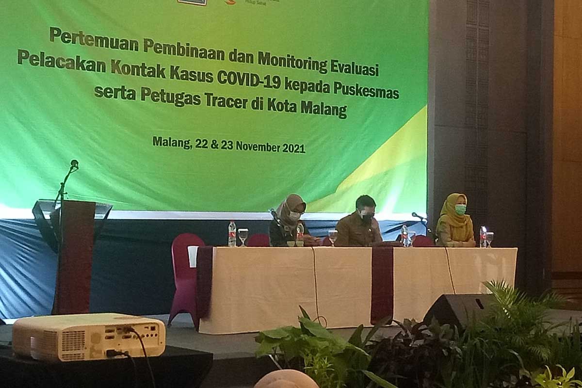 Narasumber monev pelacakan kontak kasus covid-19. (ist) - Waspadai Gelombang 3, Dinkes Monev Petugas Tracer Covid-19