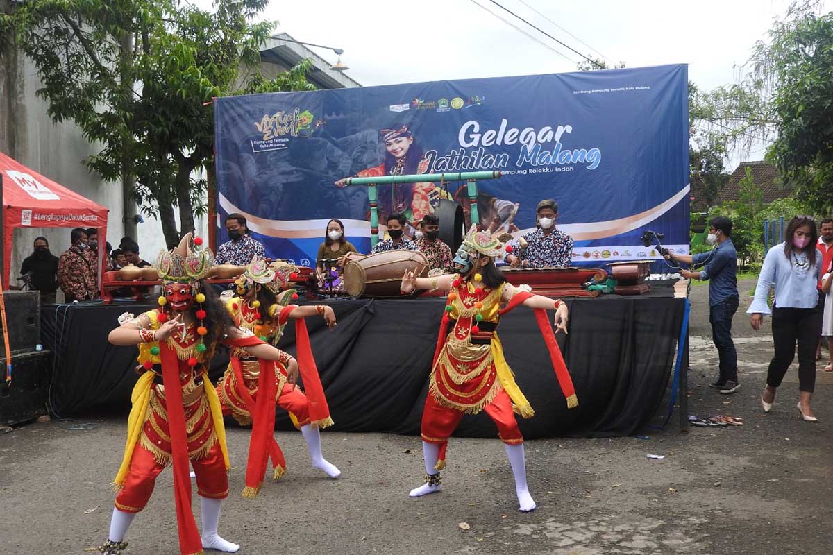 Pagelaran Jathilan di Kampung Tematik Rolakku Indah. (ist) - Pagelaran Jathilan, Upaya Bangkitkan Kunjungan Wisatawan