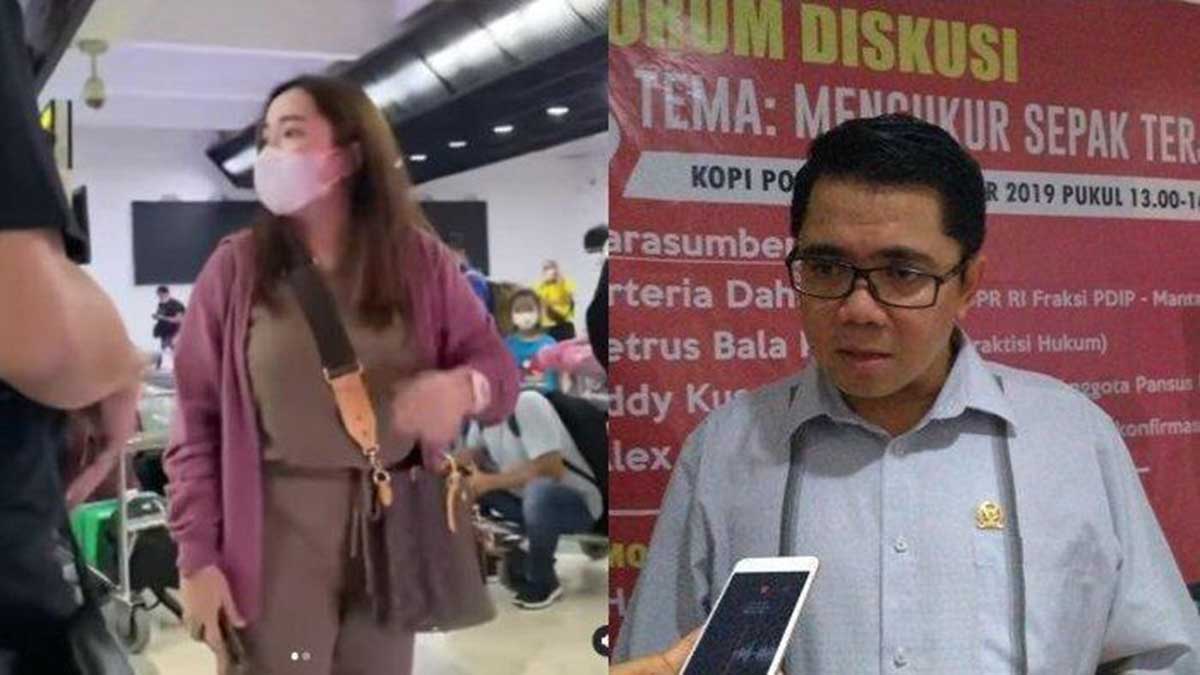 Perseteruan Arteria Dahlan dan wanita mengaku istri jenderal. (ist) - Penjelasan Pihak Anggiat Pasaribu Soal Cekcok dengan Anggota DPR Arteria Dahlan