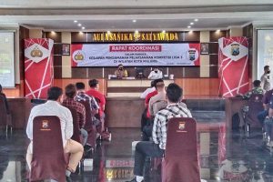 Rapat Koordinasi dalam rangka Kesiapan Pengamanan Pelaksanaan Kompitisi Liga III di Wilayah Kota Malang. (jaz) - Panpel Kota Malang Siap Laksanakan Liga III Jatim Grup B