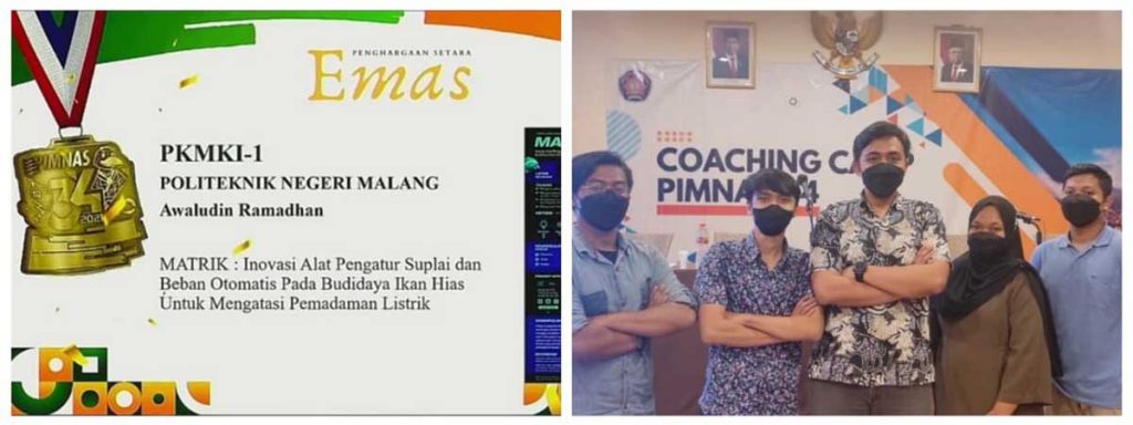 Tim PKM-Karya Inovatif, diketuai Awaludin Ramadhan. (ist) - Tim PKM Polinema Raih Tiga Medali PIMNAS