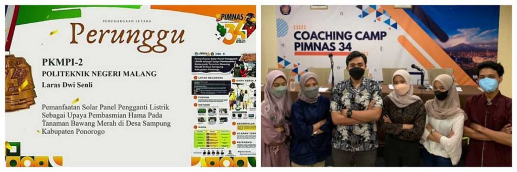 Tim PKM-Penerapan Iptek, diketuai Laras Dwi Senli. (ist) - Tim PKM Polinema Raih Tiga Medali PIMNAS