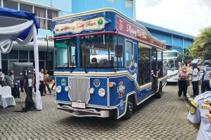 Bus Macyto tampak dari luar. (jaz) - Bus Macyto Baru Siap Beroperasi, Unit Lama Jadi Display UMKM dan Informasi