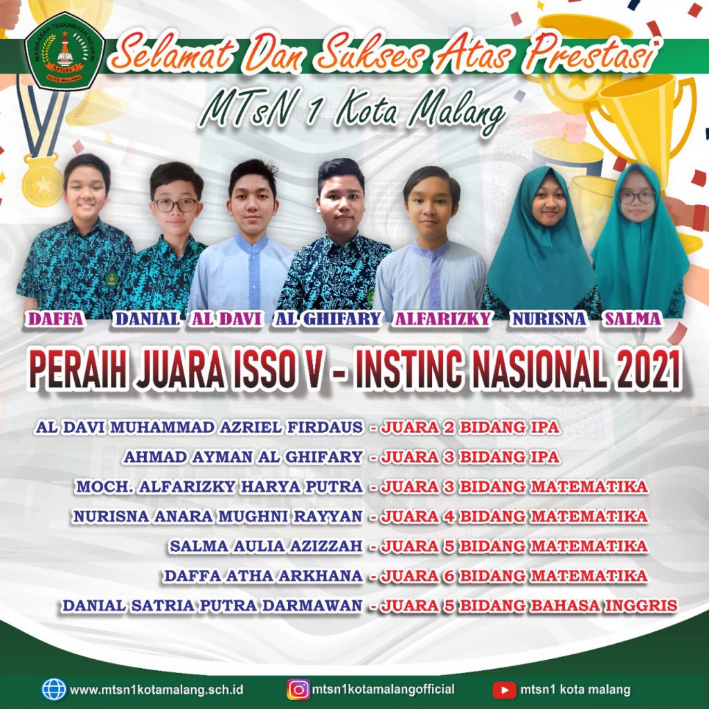 Beberapa siswa yang sukses mempersembahkan pundi-pundi prestasi.