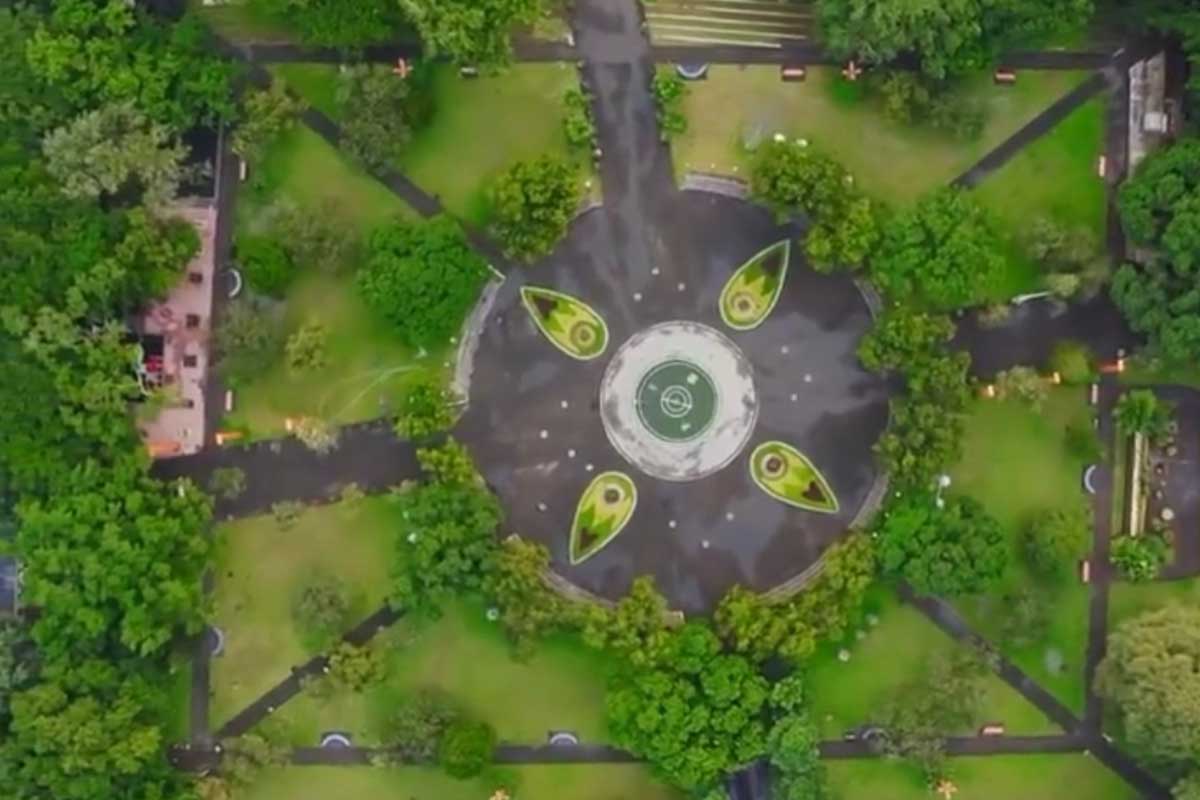 Ilustrasi Alun-alun Kota Malang dilihat dari udara. (ist) - Alun-Alun Kota Malang Boleh Buka Saat Nataru
