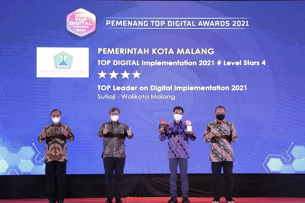 Pemerintah Kota Malang raih penghargaan Digital Implementation 2021. (ist) - Lagi, Pemkot Malang Borong Penghargaan Top Digital Implementation 2021