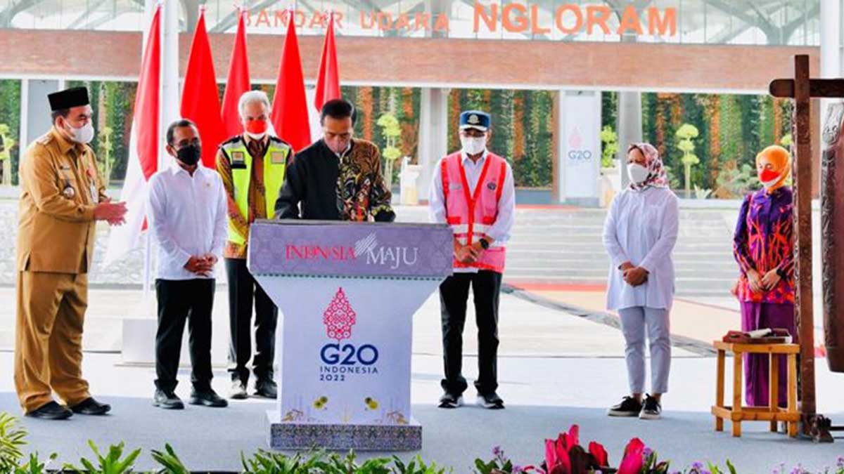 Peresmian Bandara Ngloram. (ist) - Presiden Jokowi Resmikan Bandara Ngloram Blora