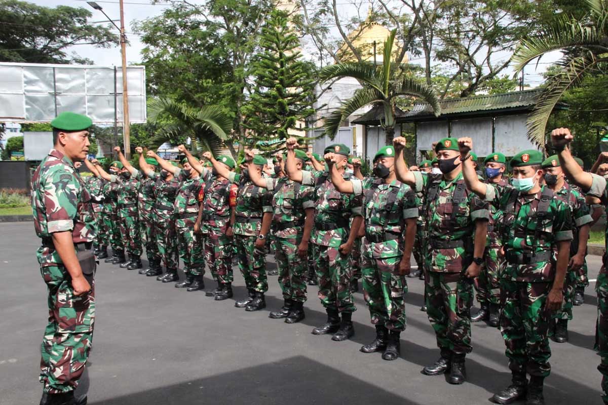 Personel Kodim 0833 Kota Malang siap amankan malam tahun baru. (ist) - Personel Kodim 0833 Kota Malang Siap Amankan Malam Tahun Baru