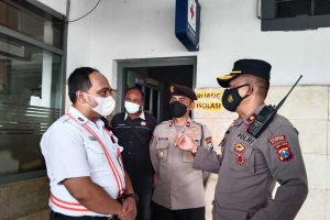 Ruang isolasi berada di sebelah sisi barat Stasiun Kota Baru. (jaz) - Siapkan Ruang Isolasi, Polresta Makota Pastikan Stasiun Kota Baru Patuhi Prokes