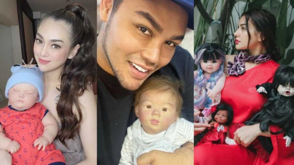 Artis yang mengadopsi boneka arwah. (ist) - Tren Artis Adopsi Boneka Arwah, Begini Kata MUI