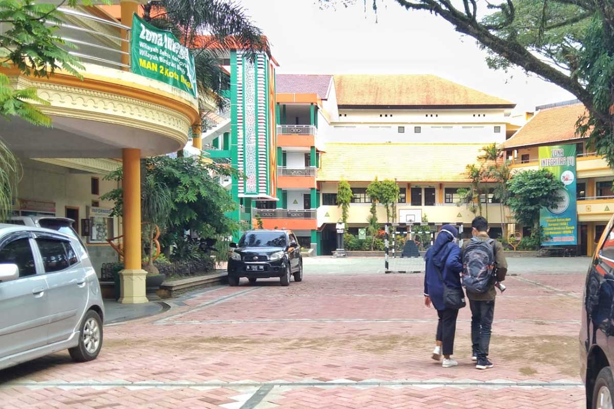 Ilustrasi MAN 2 Kota Malang di waktu pandemi, sebelum ada siswa terpapar. (jaz) - Update Terkini, 11 Siswa MAN 2 Kota Malang Terpapar Covid-19