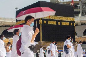 Jemaah umrah. (ist) - Lepas Kloter Pertama Jemaah Umrah Saat Pandemi, Kemenag Sebut Punya Cara Tangkal Omicron