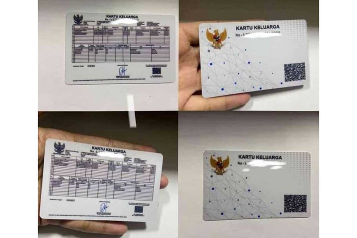 KK seukuran KTP. (ist) - Viral Kartu Keluarga Seukuran KTP, Ini Penjelasan Dukcapil
