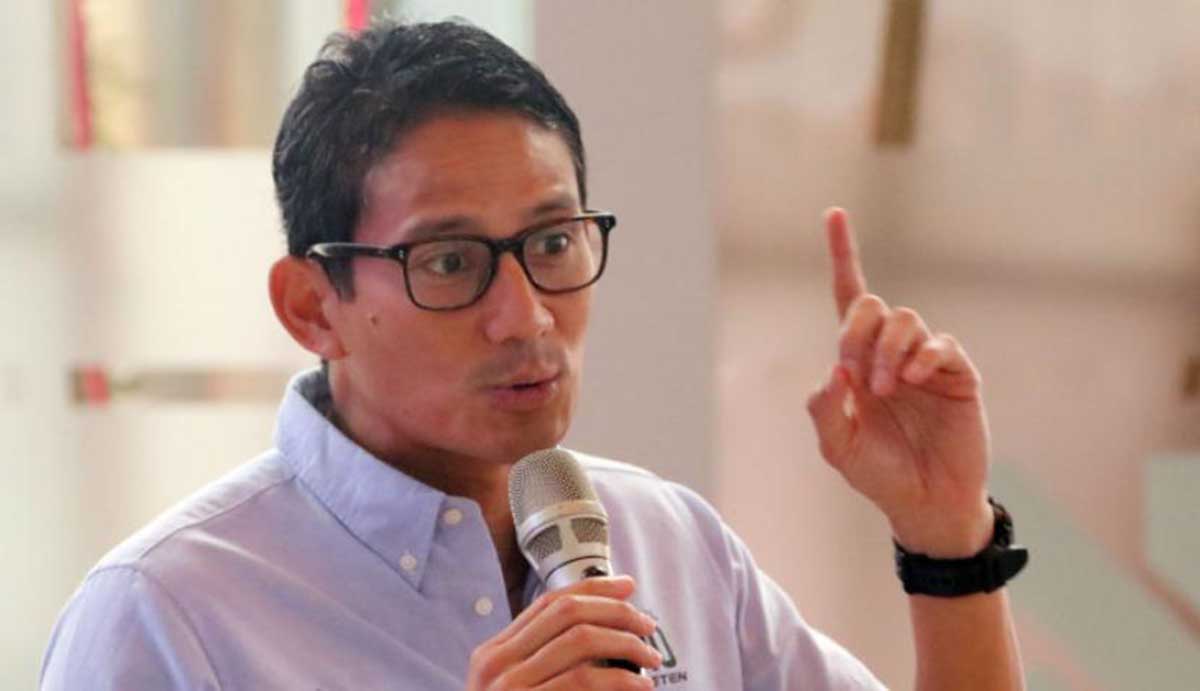 Menparekraf Sandiaga Uno. (ist) - CEO Dorna Sport Protes, Sandiaga Uno: Mandalika 2022 Tetap Jalan