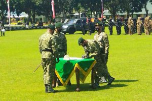 Pelaksanaan upacara serah terima jabatan (Sertijab) di lapangan Yonif Raider 509/BY/9/2 Kostrad. (ist) - Sertijab Batalyon Yonif Raider 509 Kostrad