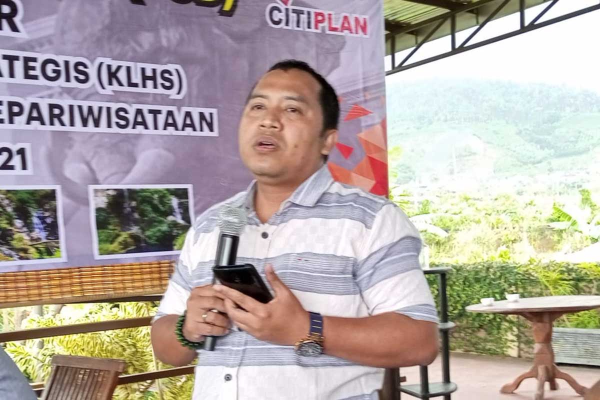Pengamat pariwisata Kota Batu, Dr (Cand) Ahmad Faidlal Rahman SE Par, dalam sebuah acara. (ws3) - Mengenal Hidden Gems, Diversifikasi Obyek Wisata Tersembunyi di Batu