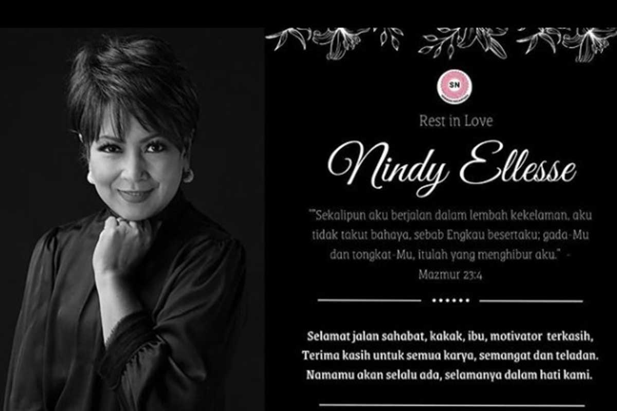 Penyanyi Nindy Ellesse. (ist) - Penyanyi Senior Nindy Ellesse Berpulang
