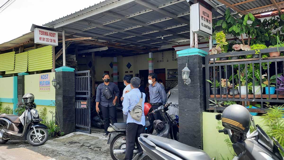 Rumah kos Melati Indah di Jalan Aru Nomor 10 Kelurahan Karangtengah Kota Blitar, yang kebobol 6 kendaraan milik penghuni kos - Dalam Semalam Enam Motor di Rumah Kos Raib Dicuri