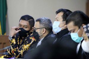 Sidang Robin Pattuju. (ist) - Eks Penyidik KPK Stepanus Robin Pattuju Dinovis 11 Tahun Bui