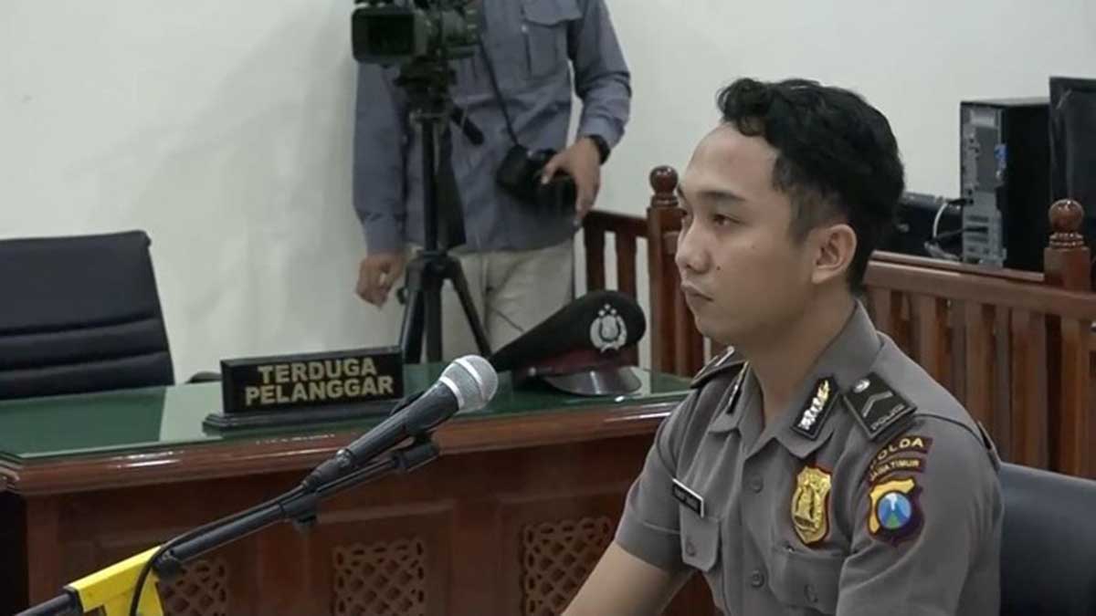 Sidang kode etik Bripda Randy. (ist) - Terbukti Bersalah dalam Kasus Aborsi NW, Bripda Randy Dipecat Secara Tidak Hormat