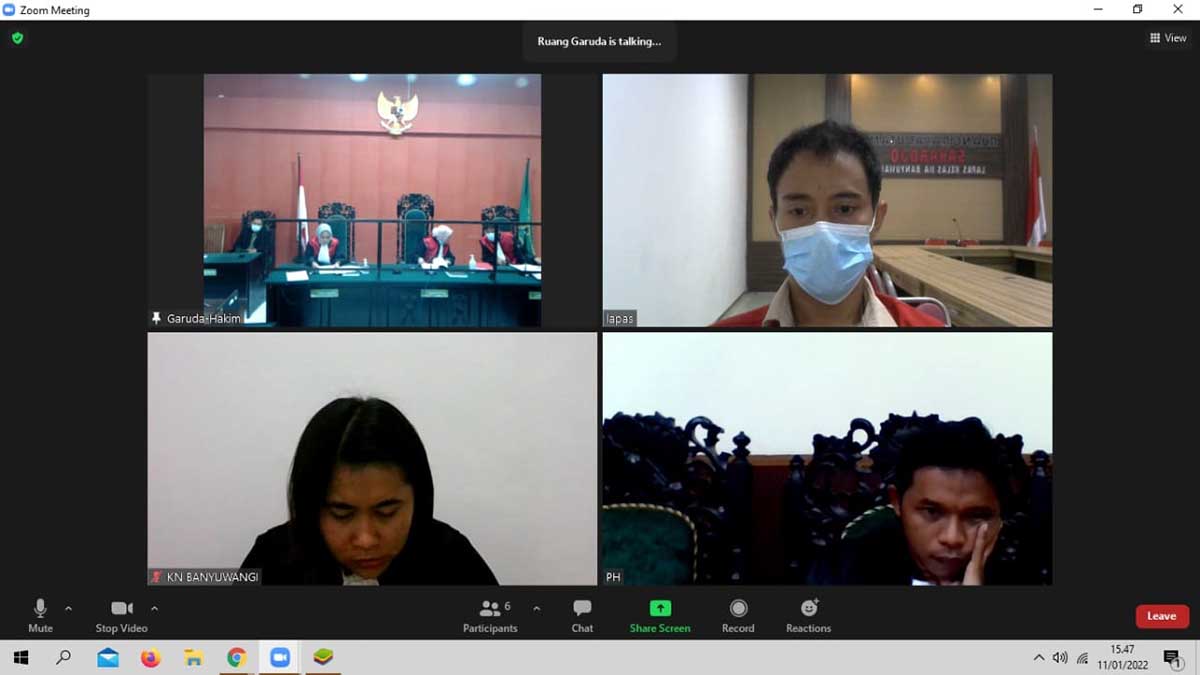 Sidang putusan kasus pesta sabu dengan terdakwa oknum polisi R, oknum Kades MM, dan pengusaha benur WW, dengan ketua jalis hakim Hj Nova Flory Bunda, S.H., M.Hum. (dok) - Kasus Pesta Sabu Divonis 6 Bulan Rehabilitasi, JPU Banding