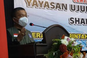 Wawali Batu, Punjul Santoso, saat membuka kegiatan Sharing Opinion. (ws3) - Pemkot Batu dan Pengembang Properti Sharing Opinion Solusi Permasalahan Investasi