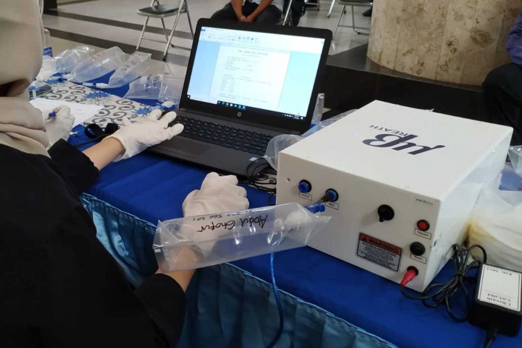 Alat uji skrining covid-19 UBreath. (ist) - Deteksi Covid-19, UB Skrining Karyawan dengan UBreath