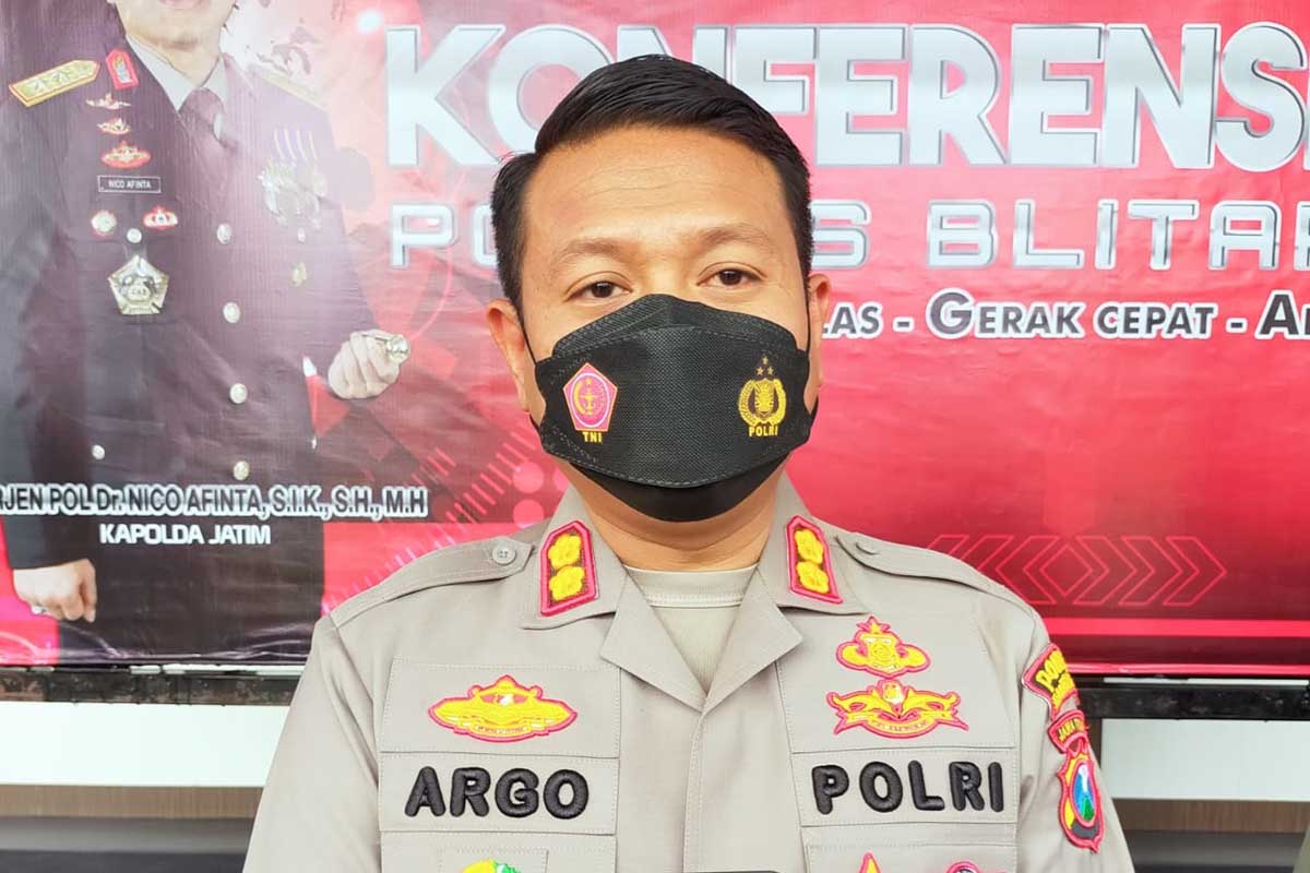 Kapolres Blitar Kota AKBP Argowiyono. (Memo X/fjr) - Tilang Elektronik Kota Blitar Baru Beroperasi Maret 2022