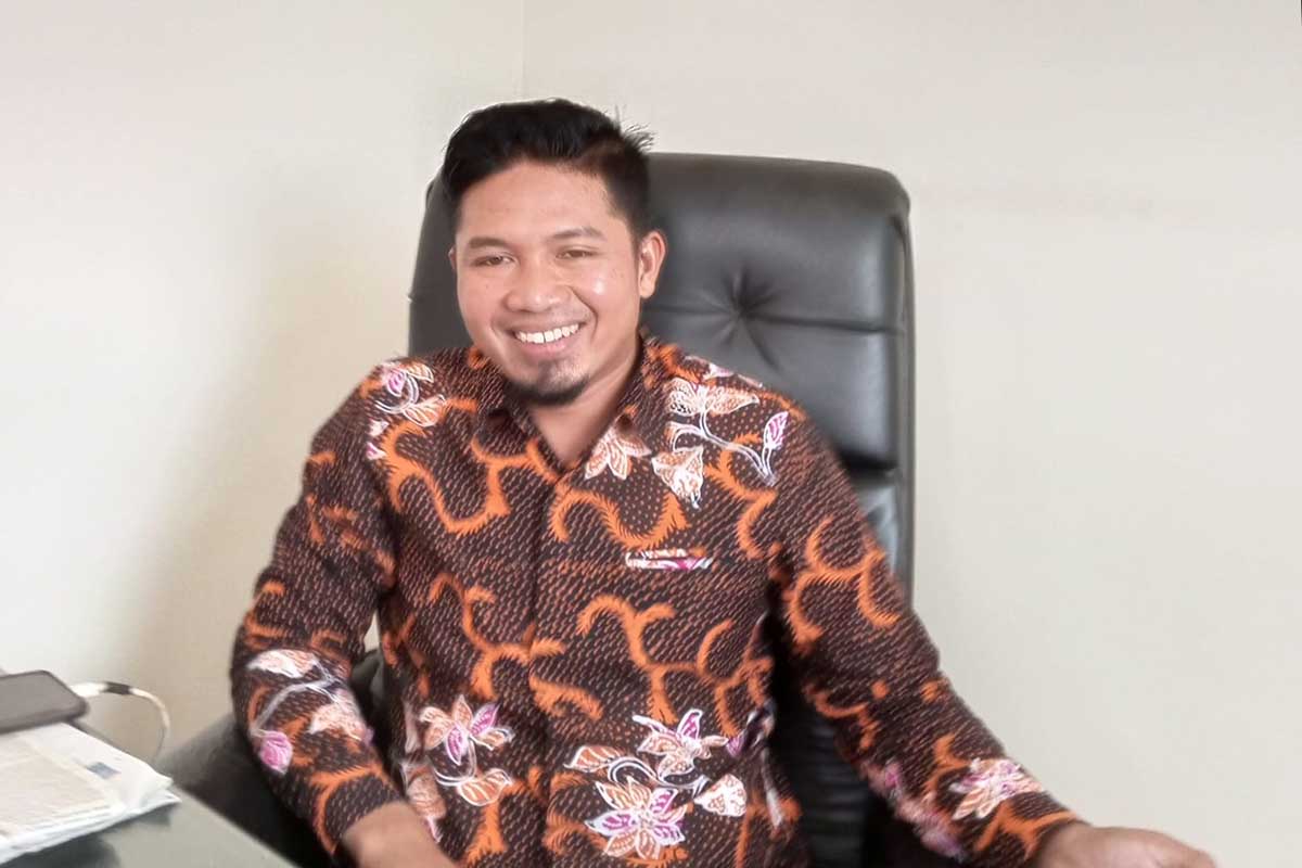 Ketua KPU Kota Batu, Mardiono. (ws3) - Belum Ada Anggaran, Rumah Pintar Pemilu KPU Batu Belum di Tata Ulang