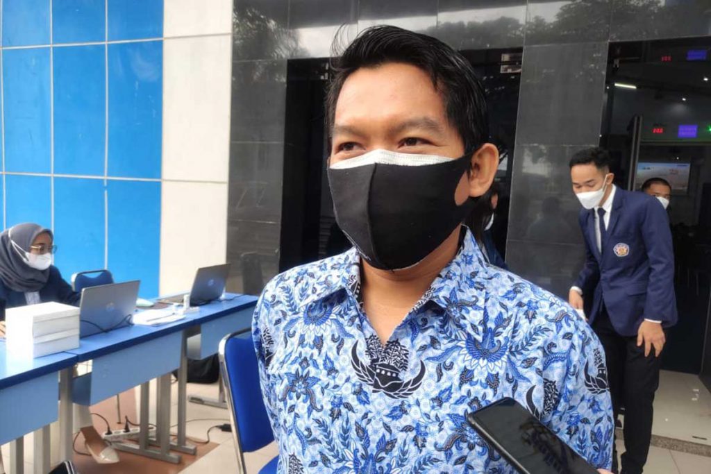 Ketua Panitia, Utsman Syah Amrullah, ST, MT, menjawab pertanyaan awak media. (rhd) - Polinema-Lion Air Group Kembali Jalankan Kerjasama Yang Sempat Tertunda Pandemi