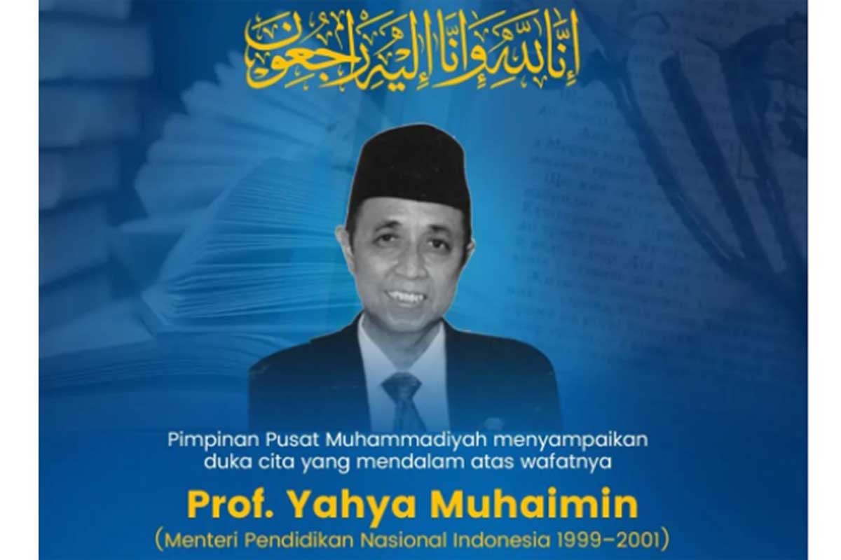 Mantan Mendikbud Yahya Muhaimin. (ist) - Mantan Menteri Pendidikan Yahya Muhaimin Berpulang