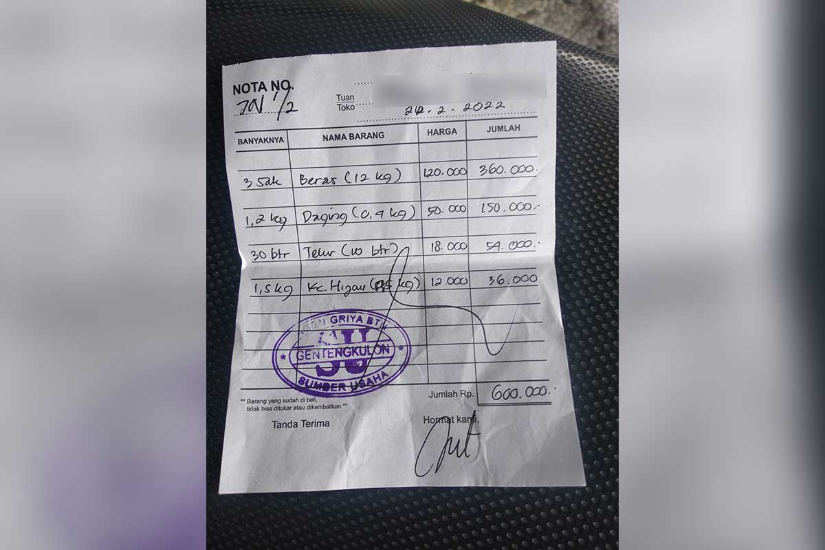 Oknum Pengurus BUMDes Desa Genteng Kulon Diduga Mengintimidasi KPM Agar Beli Sembako Ke BUMDes