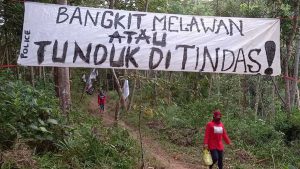 Poster di Desa Wadas. (ist) - BPN Sebut Kedatangan Polisi ke Wadas Atas Permintaan Warga yang Setuju