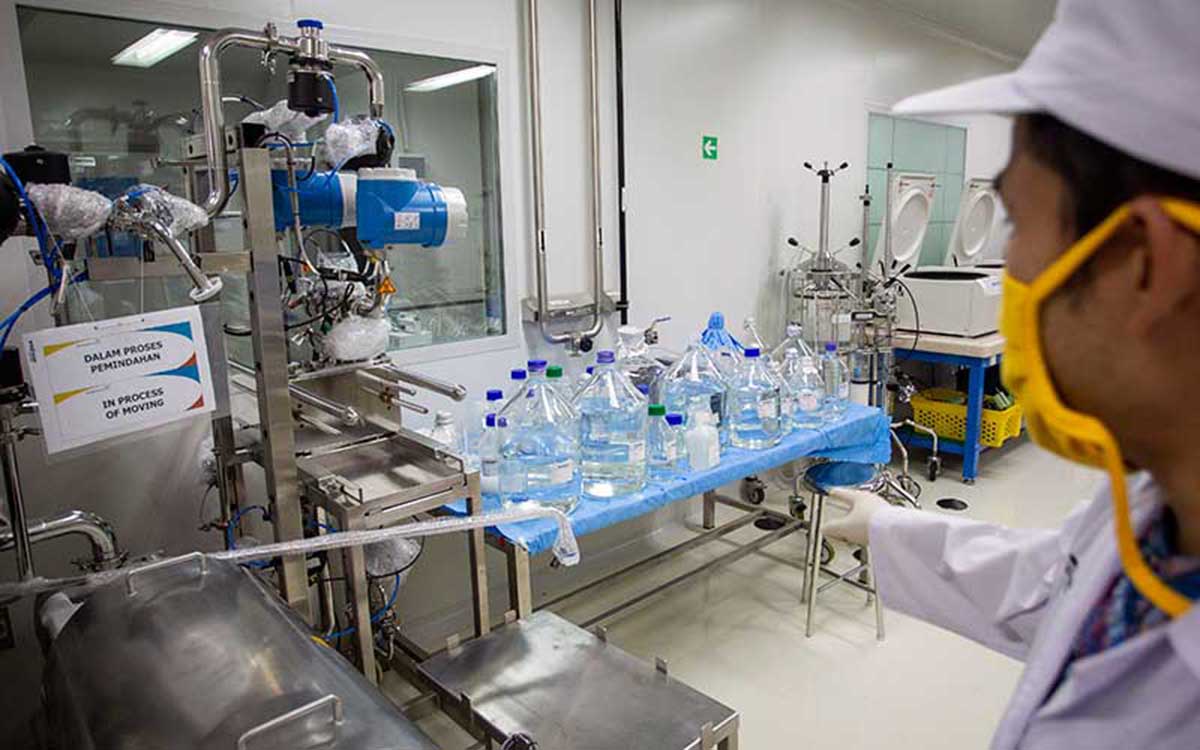 Produksi vaksin Merah Putih. (ist) - BPOM Izinkan Vaksin Merah Putih Uji Klinik ke Manusia