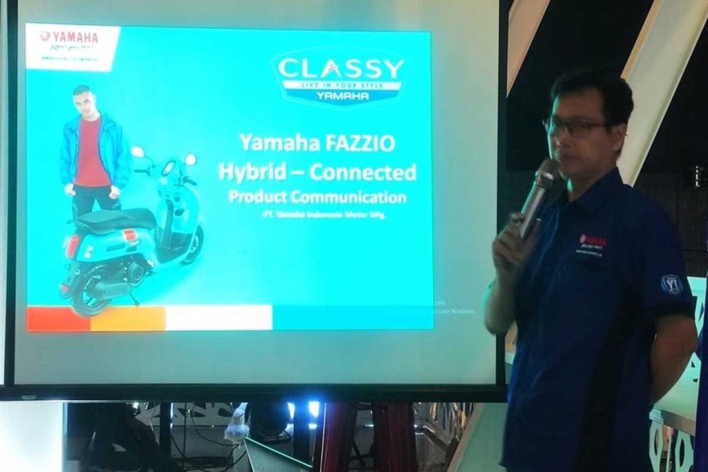 Supervisor Customer Community Satisfaction (CCS) PT RSSM, Jonas menjelaskan, Yamaha Fazzio Blue Core Hybrid. (rhd) - Usung Teknologi Terbaru, Yamaha Perkenalkan Fazzio Blue Core Hybrid