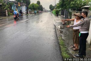TKP lokasi kecelakaan. (leh) - Dua Sepeda Motor Bertabrakan di Blitar, Tiga Pelajar Tewas