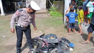 Tabrak Dump Truk Pengendara Honda Beat Tewas Ditempat