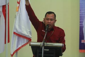 Dedi Kurniawan, Ketua KONI Kabupaten Kediri. (Memo X/im-ji) - Jaga Kondisi Atlet Agar Prima Jelang Porprov VII - KONI Kabupaten Kediri Gelar Diklat Gizi dan Nutrisi Atlet