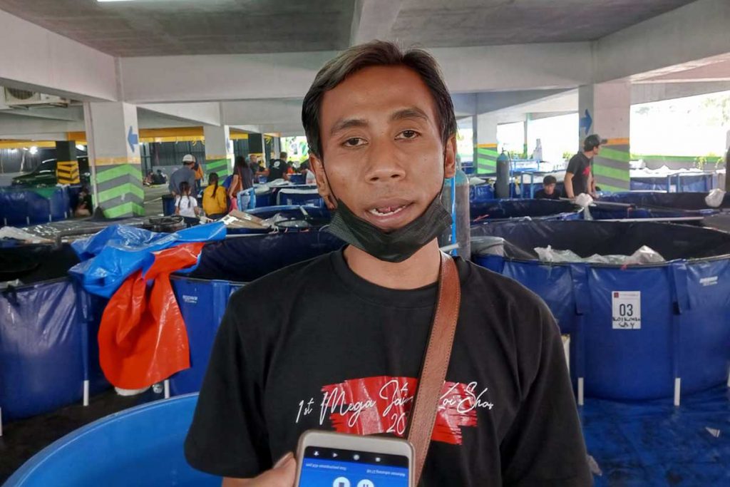 Humas penyelenggara Koi Show, Fabian. (ws3) - Kontes Koi di Batu, Diramaikan Ratusan Kontestan se-Indonesia