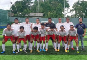 JMR Footbal saat akan bertanding pada Prilia Mini Soccer Championship 2022.