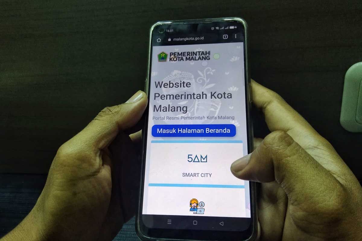 Ilustrasi website Pemkot Malang. (jaz) - Website Pemkot Malang Sempat Diretas